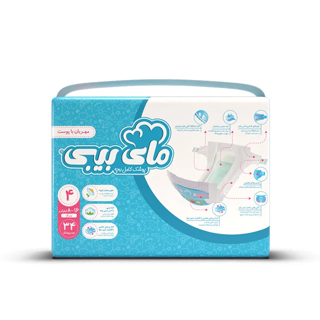 پوشک مای بیبی  سایز 4 بسته 34 عددی