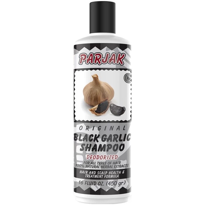 شامپو  سیر سیاه  پرژک وزن ۴۵۰ گرم