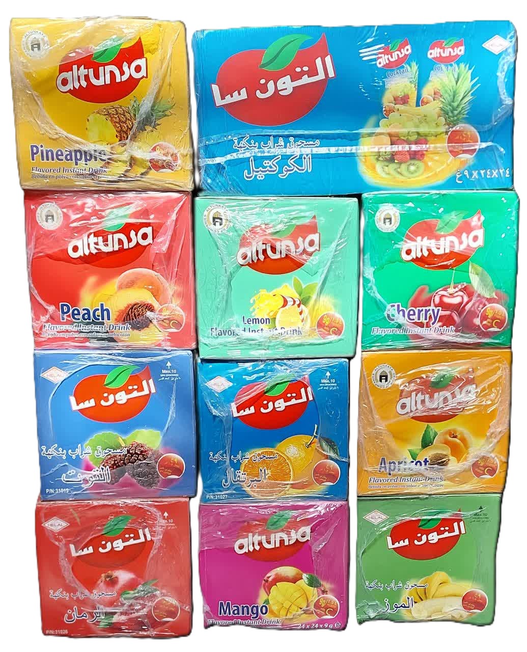 پودر شربت فوری آلتونسا با انواع میوه ها  -  کارتنی وعمده  (24بسته 24عددی)